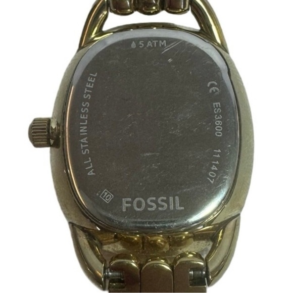 Fossil Women's Sculptor Gold-Tone Stainless Steel Watch ES3600 - Picture 5 of 8